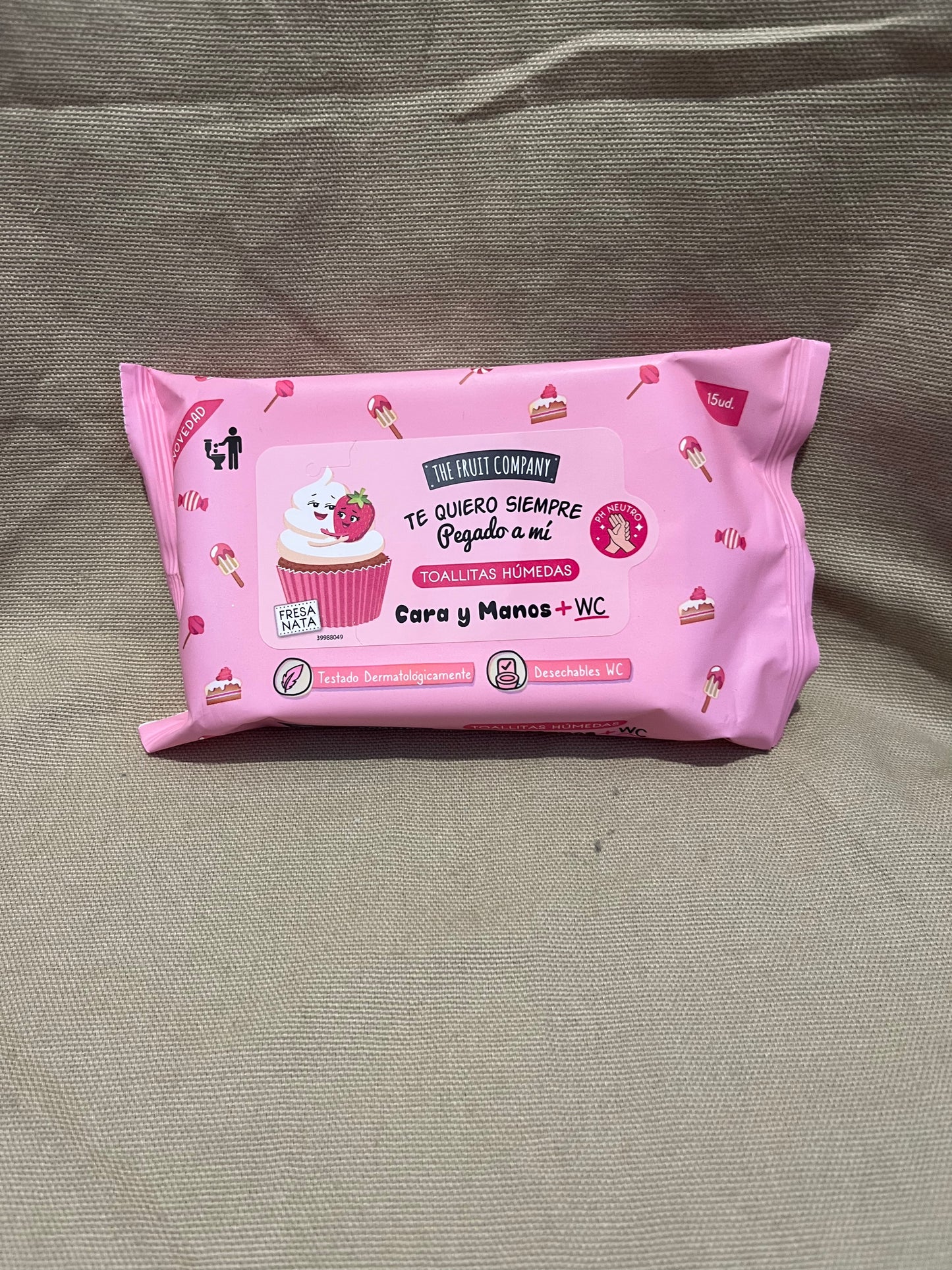 Lingette ( petit ) bio dégradable - Fraise chantilly