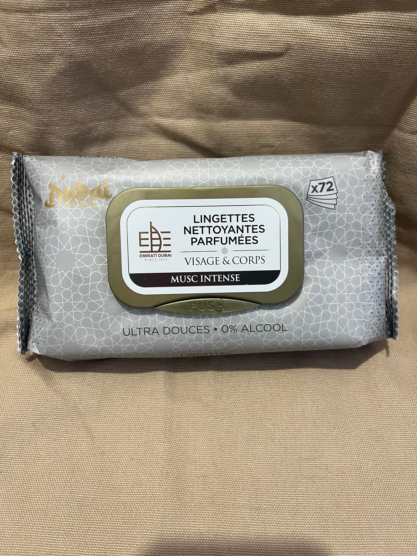 Lingettes - musc intense visage et corps