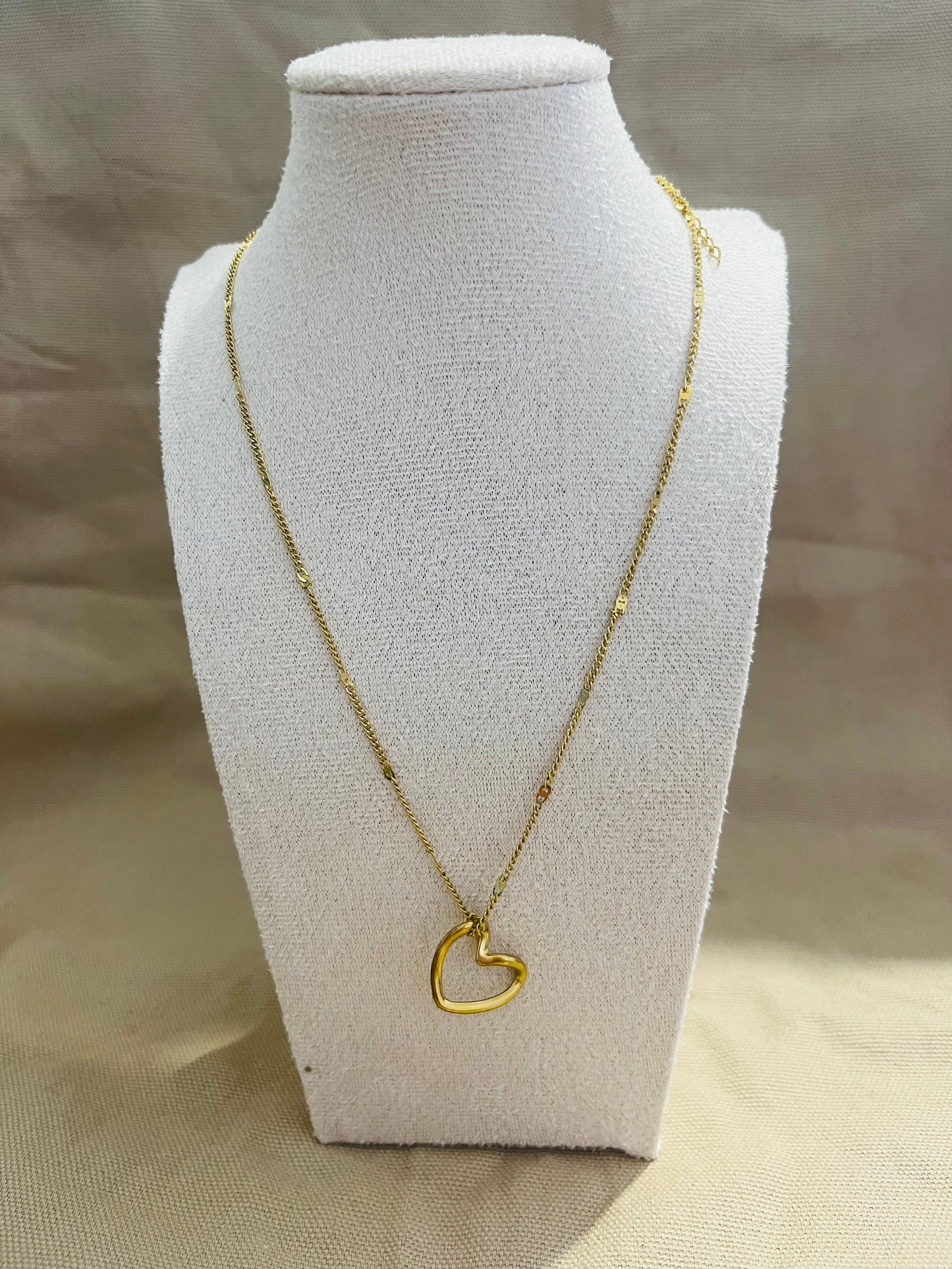Collier - Cœur doré