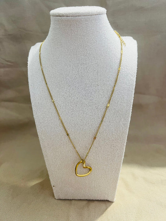 Collier - Cœur doré