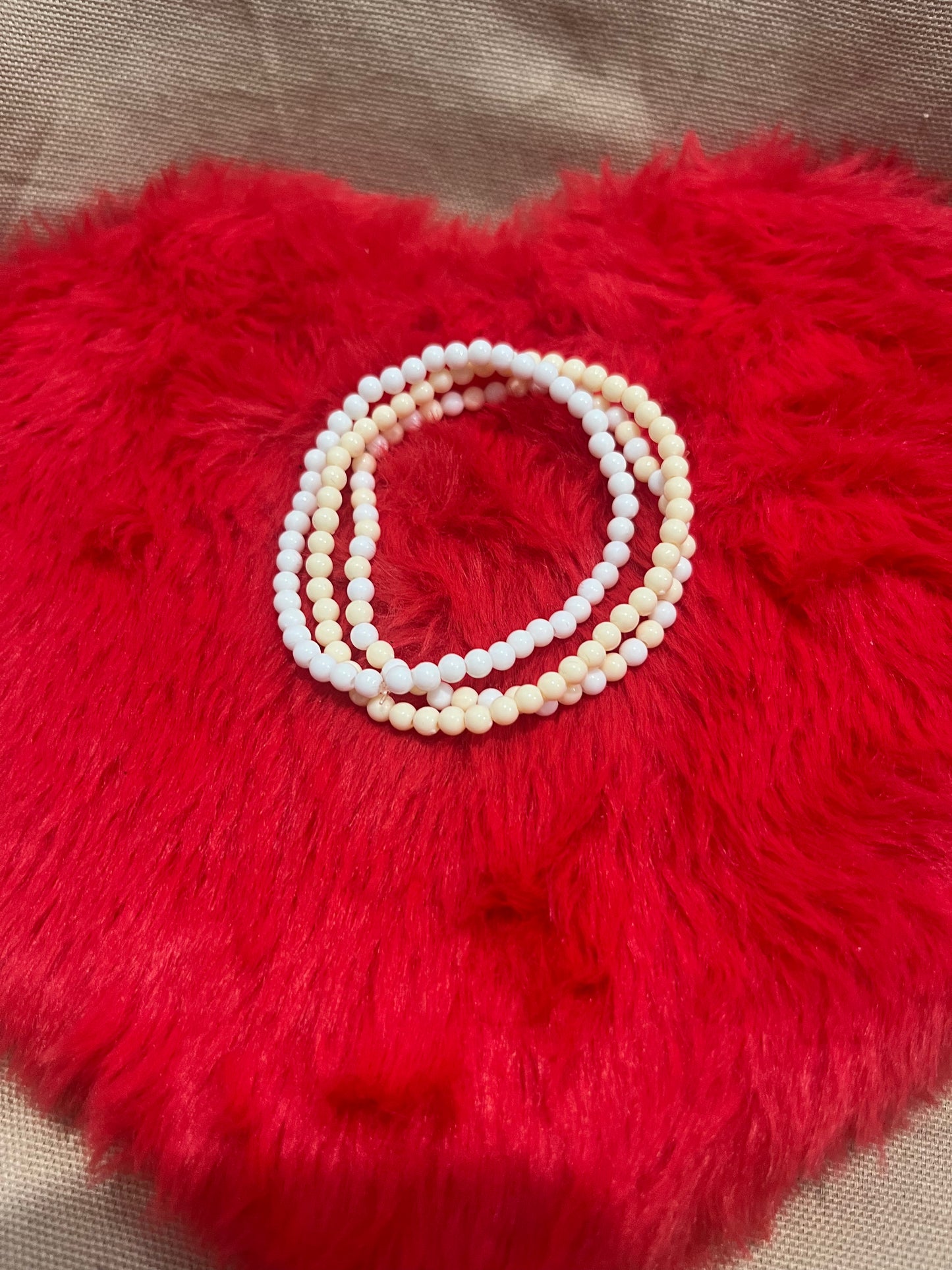 Bracelet trio - Beige blanc